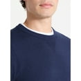 thumbnail image 4 of Free Assembly Men's Cozy Yarn Everyday Crewneck Sweater with Long Sleeves, Size XS-3XL, 4 of 5