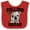 Red and White, variant on Inktastic Dog Bulldog Squad Boys or Girls Baby Bib