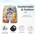 thumbnail image 2 of Kdxio Hello Summer Cute Gnome Print Men's Swim Trunks with Compression Liner 7 Inch Inseam Quick Dry Swim Shorts, 2 of 5
