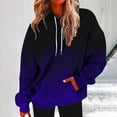 thumbnail image 5 of Womens Drawstring Hooded Sweatshirts, Hoodies for Women Fall Fashion Loose Fit Ombre Tie Dye Long Sleeve Pullover with Pockets S-2XL, 5 of 5