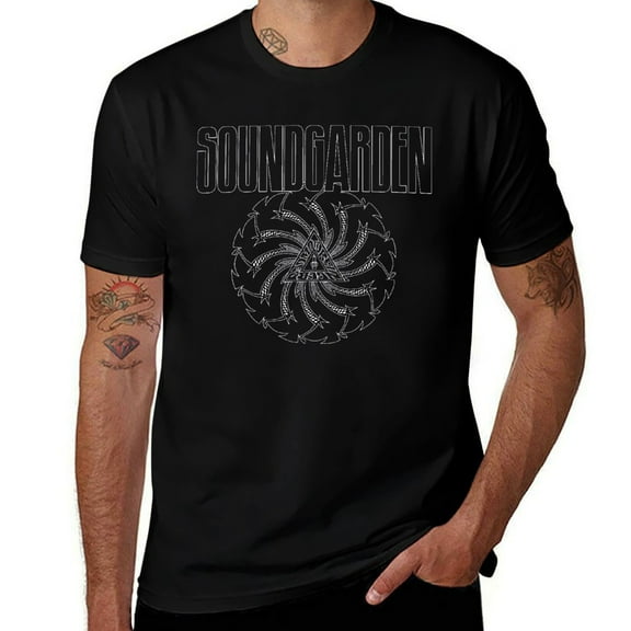Retro Sound&garden 'Black Blade Motorfinger' T-Shirt, Vintage Music Graphic Tee, Concert Apparel for Men Black-style L