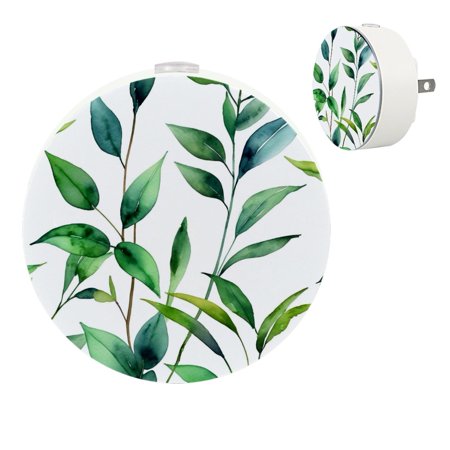 

YZUOUZY Bedside Lamps Small Lamp Small Bedside Lamps Set of 2 Fine Plants Leaves Watercolor Style