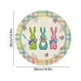 thumbnail image 3 of Aufmer Easter Round Placemat Set, 15 Inch Linen Table Mats with Coasters, Heat Resistant Stain Proof Holiday Dining Decor for Kitchen Party Restaurant, 3 of 5