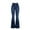 Blue, variant on VSSSJ Women's Sexy Flared Skinny Jeans Slim Fit High Waist Button Zipper Wide Leg Washed Denim Pants Classic Comfortable Breathable Trousers Blue XXXL