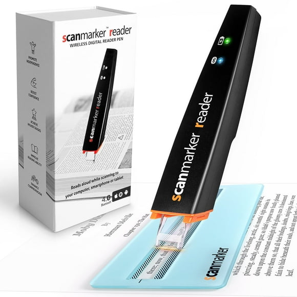 Scanmarker Reader | OCR Reading Pen | Assistive Tool for Dyslexia and Learning Difficulties | Windows, Mac, Chromebook, iOS & Android (Black, Scanmarker Reader)