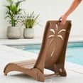 thumbnail image 5 of YIKEMA HDPE 3-Position In-Pool Outdoor Chaise Lounge - Set of 2, Teak, 5 of 9