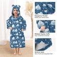 thumbnail image 4 of Artistic Ice Cubes ﻿Wearable Blankets Hoodie Oversize Sherpa Wearable Soft Blanket Warm Cozy 3-14 Age, 4 of 7