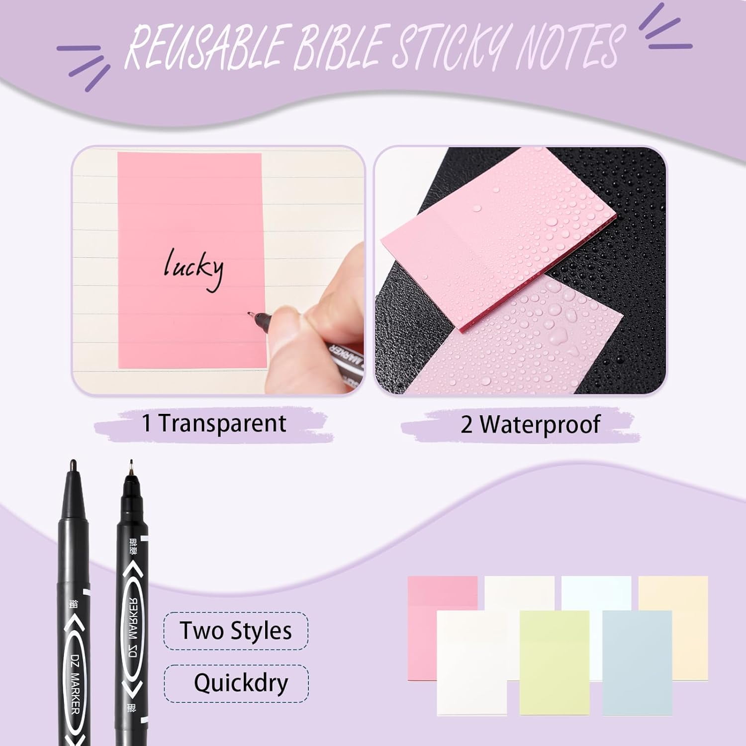 56 Pcs Bible Study Supplies Journaling Kit, Bible Study Kit, Bible Case with Highlighters and Pens, Bible Tabs Stickers and Other Bible Journaling Supplies, Aesthetic Bible Study Tools