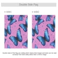 thumbnail image 4 of Birthday Party Garden Flags Outdoor Patio Decoration Flags 28x40in Blue Morpho Butterflies, 4 of 6