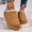 #182-Brown, variant on Wowcloth Women's Fashion Casual Snow Boots – Plush Lined & Thickened Warmth Closed-Toe Slip-On with Chunky Sole for Outdoor Winter Comfort
