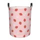 thumbnail image 1 of Fotbe Hand Drawn Strawberry Cesto de Ropa con Asas, Cesto Impermeable de Gran Capacidad, Bolsa de Lavado para Dormitorio, Cesto de Ropa con Ruedas y Asas-Medium, 1 of 6
