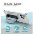 thumbnail image 5 of SURITCH Phone Grip Strap Finger Loop Holder for Back of Phone, 2-in-1 Soft Silicone Gripper Kickstand for iPhone Samsung and Most Cell Phone Cases, Long, White, 5 of 11