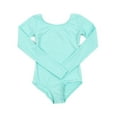 thumbnail image 2 of Maillot Leveret de manga larga para niñas, clásico, color liso, 2 of 5