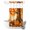 Auburn,Pumpkin,Moss,Ochre, variant on No Hook Shower Curtain, Fall Mouse Shower Curtains for Bathroom with See Through Top Window, Pastoral Forest Maple Leaves Mushroom Retro Waterproof & Washable Bath Curtain 60"x72"