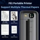 thumbnail image 3 of Impresoras portátiles inalámbricas Rongta para viajes, con WiFi y Bluetooth, impresora térmica sin tinta para uso escolar, de oficina y doméstico, compatible con Android, iOS y portátiles (F81), 3 of 5