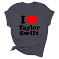 thumbnail image 4 of TayIor Sw1ft Chemises, Tyler Sw1ft Merch, Tyler Sw1ft, Mode Décontractée Imprimée Col Rond Manches Courtes Blouse Femmes Graphique Amateur de Musique TKFASHION Blanc TTG, 4 of 5