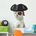 thumbnail image 1 of Pirate Captain Cat Wall Decal Wallmonkeys Peel and Stick Decals for Boys (36 in H x 33 in W) WM502760, 1 of 4