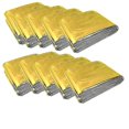 thumbnail image 1 of 10 Pieces Emergency Blanket Folding Golden 210x160cm Silver + Golden Rqb Jp, 1 of 5