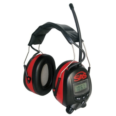 SAS Safety 6108-RC Rich Christensen Digital AM/FM Radio Earmuffs Protectors