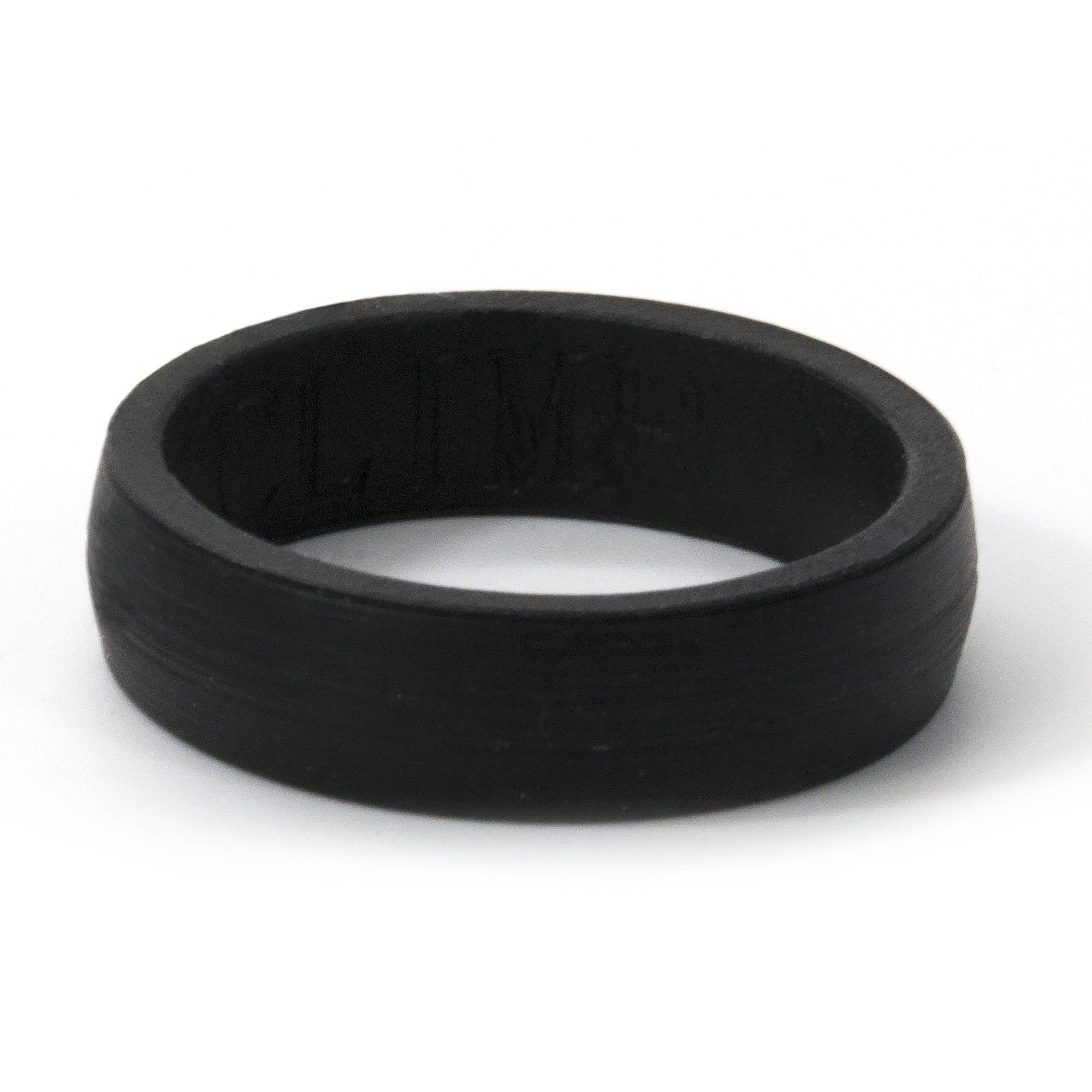 6mm HR Black and Blue Silicone Rings, 2-Pack