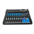 thumbnail image 6 of Fichiouy 8 Channel Studio Audio Mixer Bluetooth USB AUX XLR DJ Live Sound Mixing Console, 6 of 13