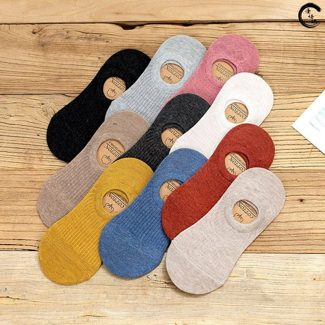 Calcetines invisibles de color sólido para primavera y verano, calcetines cortos antideslizantes de silicona para niños, calcetines náuticos