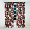 thumbnail image 2 of Designart "Flourishing Pink Poppies In Vintage Gardens" Floral Blackout Curtain Panels, 2 of 4