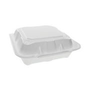 Pactiv, PCTYTD18801, 2-tab HL Conventional Foam Container, 150 / Pack, White