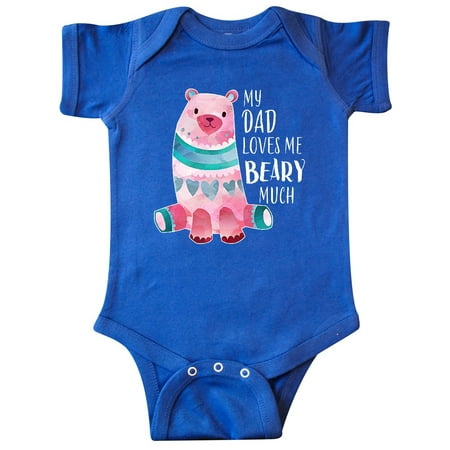 

Inktastic My Dad Loves Me Beary Much with Cute Bear Gift Baby Boy or Baby Girl Bodysuit