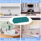 thumbnail image 4 of Batería de Cocina Grifo de silicona para cocinaalfombrilla absorbente para fregaderoprotector contra olores contra salpicaduras de agua (verde) Wdftyju Libre de BPA, 4 of 9