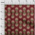 thumbnail image 1 of oneOone Viscose Chiffon Fabric Leaves & Floral Block Printed Fabric 1 Yard 42 Inch Wide, 1 of 4