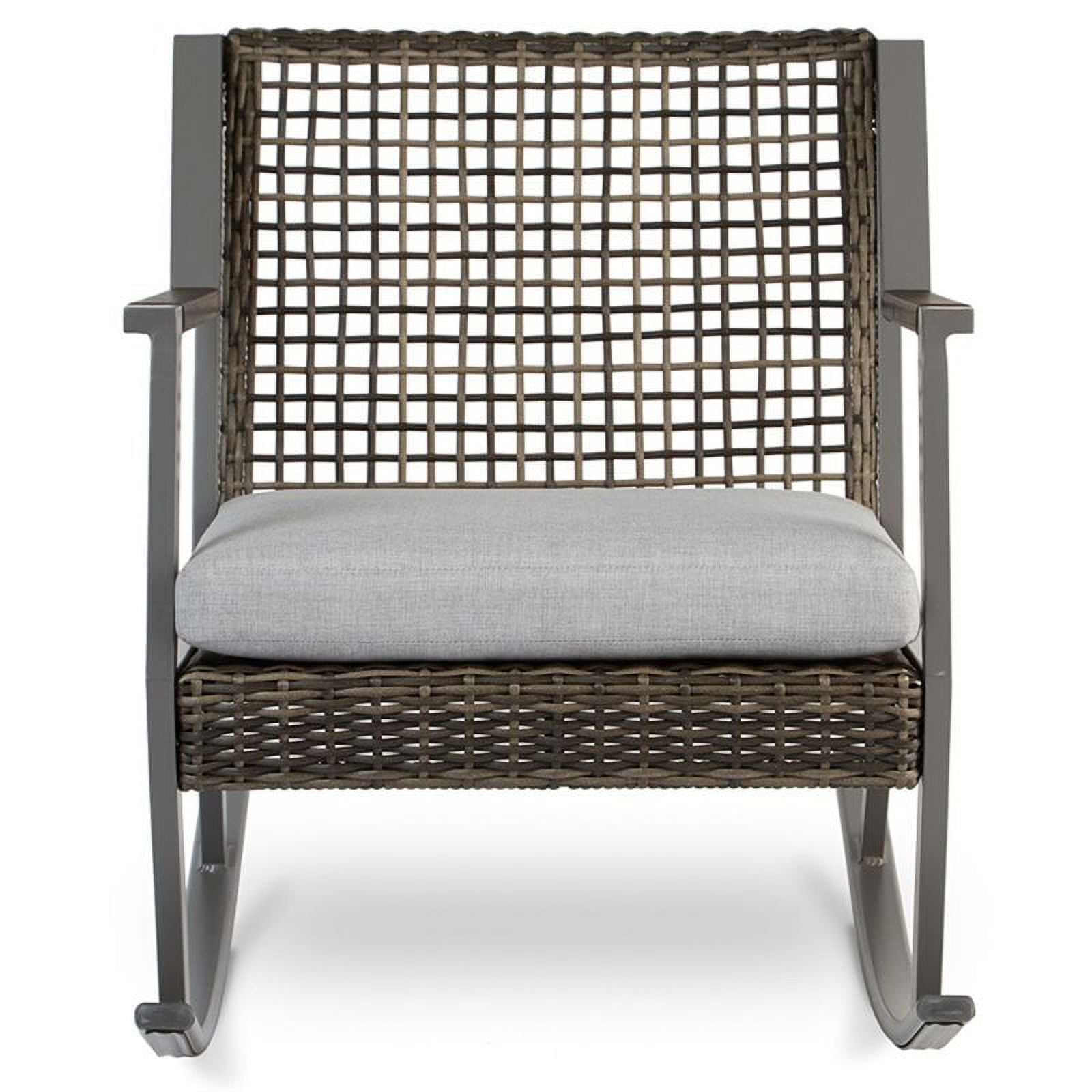Real Flame Calvin Aluminum Patio Rocker in Gray Set of 2