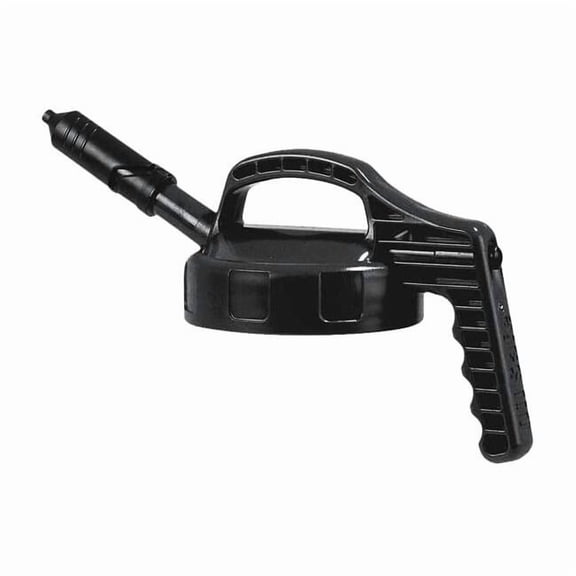 Oil Safe Mini Spout Lid,w/0.27 In Outlet,Black 100401
