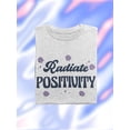 thumbnail image 3 of Radiate Positivity W Flowers T-Shirt Women -Smartprints Designs, Female x-Large, 3 of 4