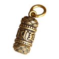 thumbnail image 2 of Segolike Brass Buddha Sutra Pendant Cylinder Charm Decorations Tibetan Figurine Container Ornaments for Necklace Keychains Earrings Jewelry Making Style A, 2 of 6