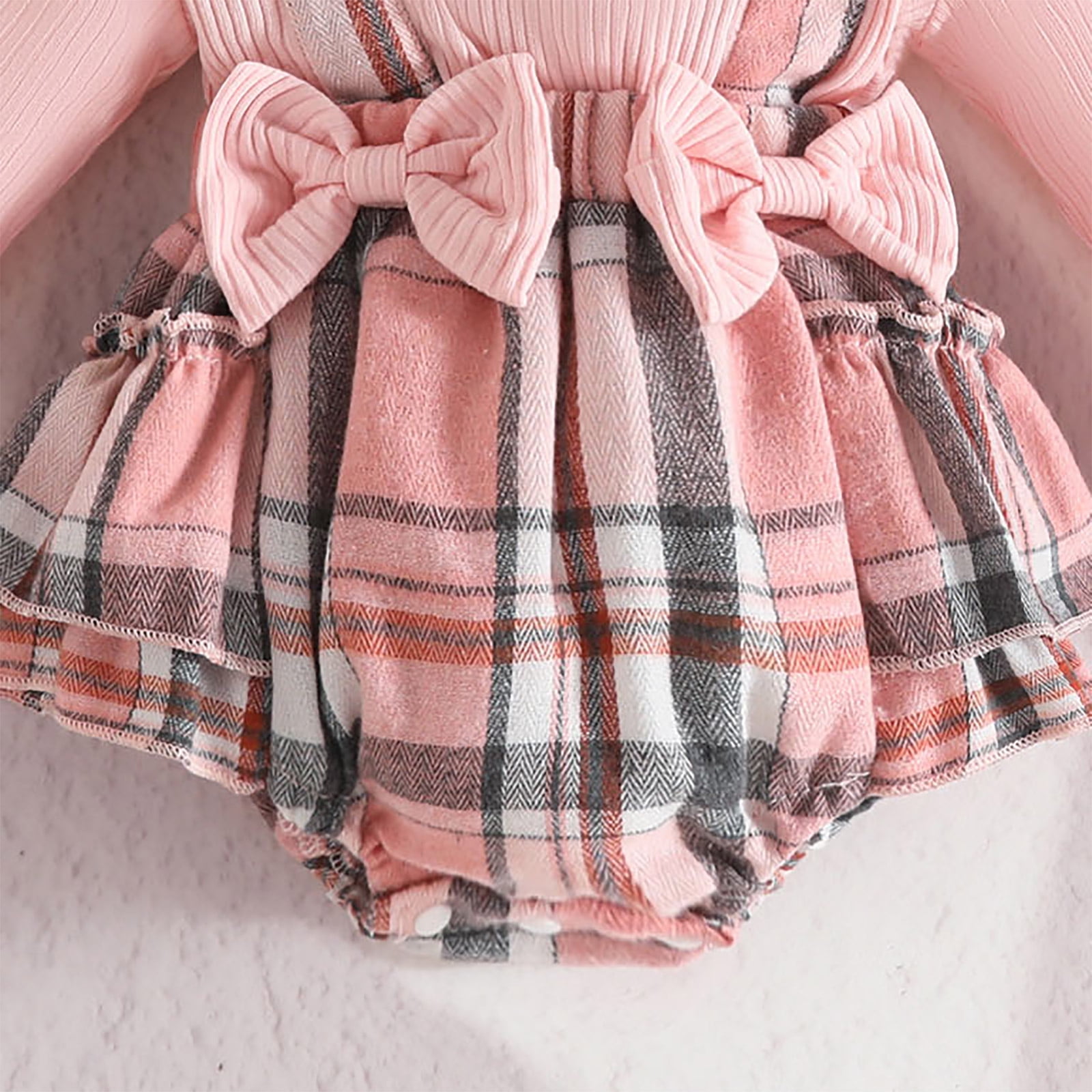 MYShe Girls Clothes Baby Girl Spring Romper Clothes Long Sleeve