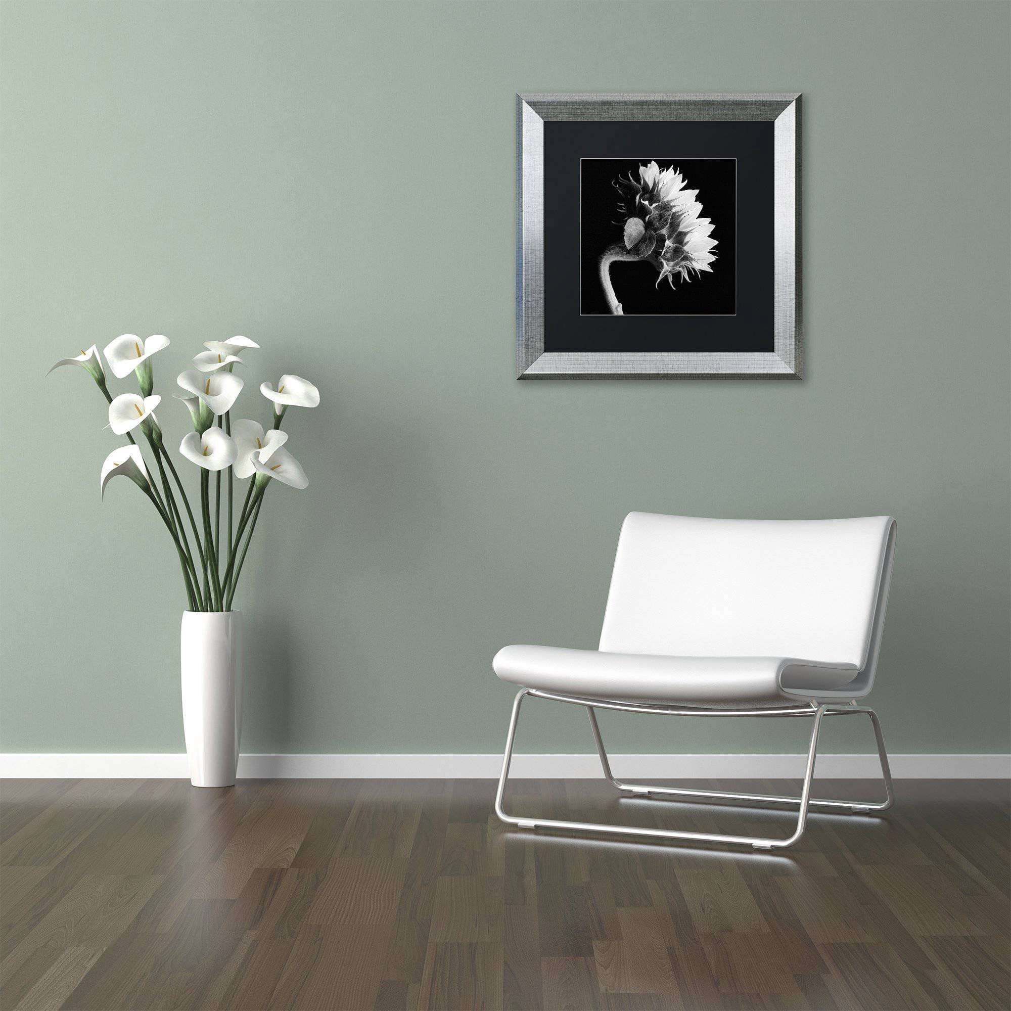 Michael Harrison 'Sunflower' Black Matted Framed Art
