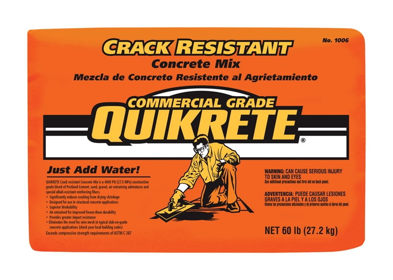 Quikrete Crack Resistant Concrete Mix 60 lb.