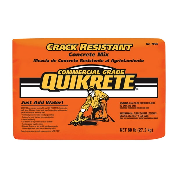 Quikrete Crack Resistant Concrete Mix 60 lb.