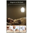 thumbnail image 2 of Round LED Sensor Light Small Table Lamp Dormitory Bedside Night Light Portable Eme G19140, 2 of 6