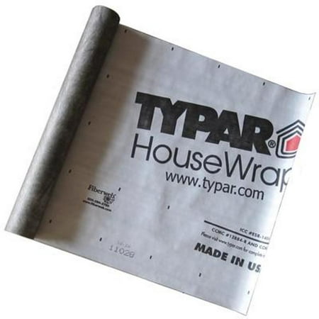 Typar House Wrap and Building Wrap 3 ft. x 100 (Best House Wrap For Vinyl Siding)