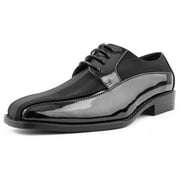 Amali Men's Oxford Formal Lace up Tuxedo Suit Dress Shoes Black Size 12