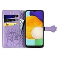 thumbnail image 3 of for Samsung Galaxy A54 5G Case, Premium PU Leather Wallet Case [Cat & Dog & Flowers Embossed] Card Slots Kickstand Magnetic Closure Flip Case Cover for Samsung Galaxy A54 5G 6.4",Purple, 3 of 4