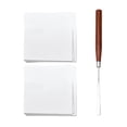 thumbnail image 1 of lionlar 100 Pieces Disposable Nail Polish Palette Paper for Gel Color Makeup Drawing, 1 of 7