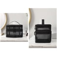 thumbnail image 2 of Bolsa de cosméticos de malla de nailon, caja de maquillaje de secado rápido para vacaciones (negro de doble capa) Ygjytge Cuidado Belleza, 2 of 4