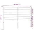 thumbnail image 2 of vidaXL Metal Headboard White 150 cm, 2 of 4