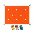 thumbnail image 3 of Juego de construcción de equipos con lona y 6 pelotas de poliuretano, divertido juego de aprendizaje y trabajo en equipo. Naranja, 3 of 8