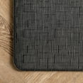 thumbnail image 4 of Brooklyn Rug Co  Casual Crosshatched Anti Fatigue Kitchen or Laundry Room Comfort Mat Black 18" x 30" Tan, 4 of 5