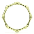 thumbnail image 2 of Sz 5.0 Solid 10K Yellow Gold 2MM Bamboo Eternity Stackable Comfort Fit Wedding Band Ring, 2 of 5
