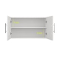 thumbnail image 2 of JPND 36" Wall Cabinet in White, Kitchen Garage Laundry Wall Mounted Storage Cabinet with Adjustable Shelf and Soft Door, 2 of 8